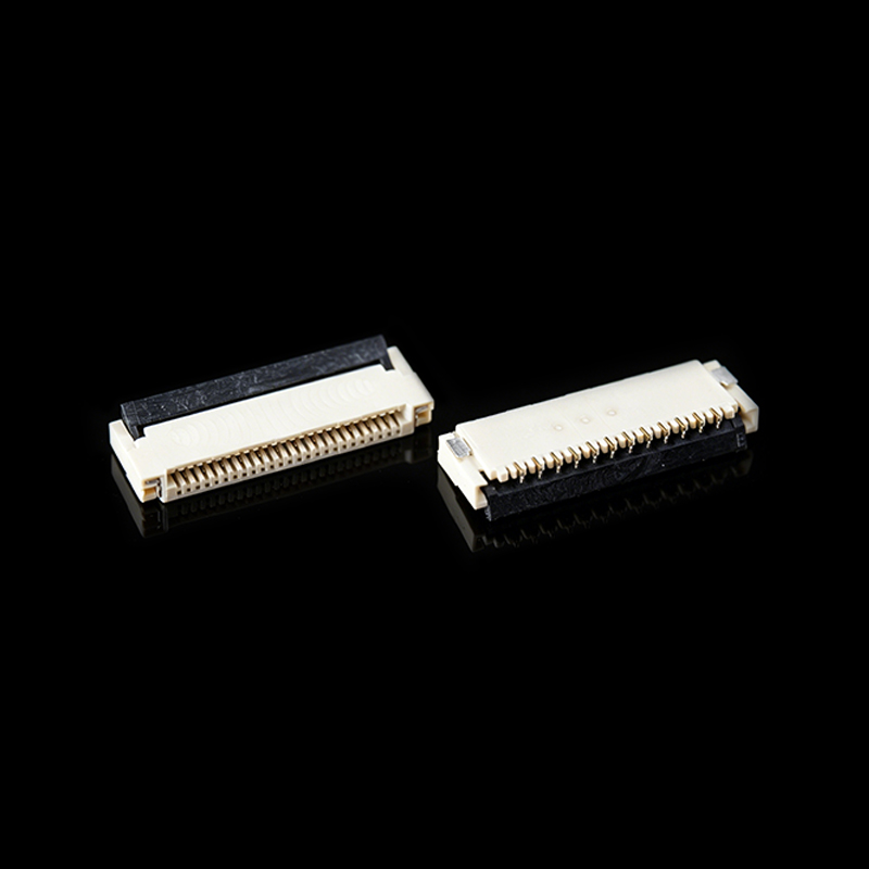 TS-Q003046 FPC 1.0pitch后压卧式电缆连接器