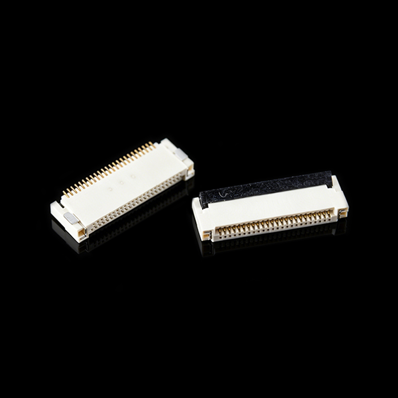 TS-Q024055 FPC 0.5pitch后压卧式电缆连接器
