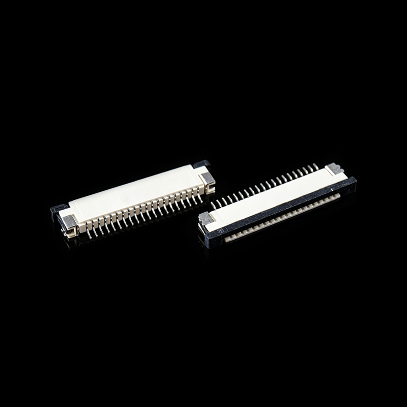 TS-Q024087 FPC 1.0pitch K型卧式上接电缆连接器